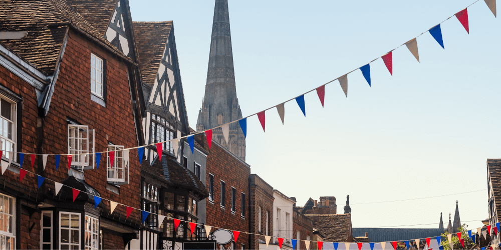 Stafford, Staffordshire UK high street