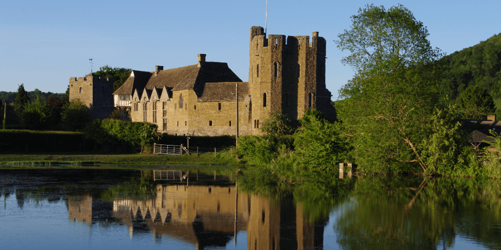 Stokesay Castle in Shropshire England