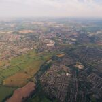 Aerial view of Stafford